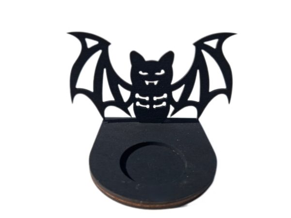 Halloween mécsestartó denevér