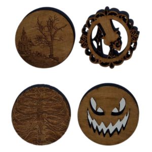 Halloween poháralátét szett